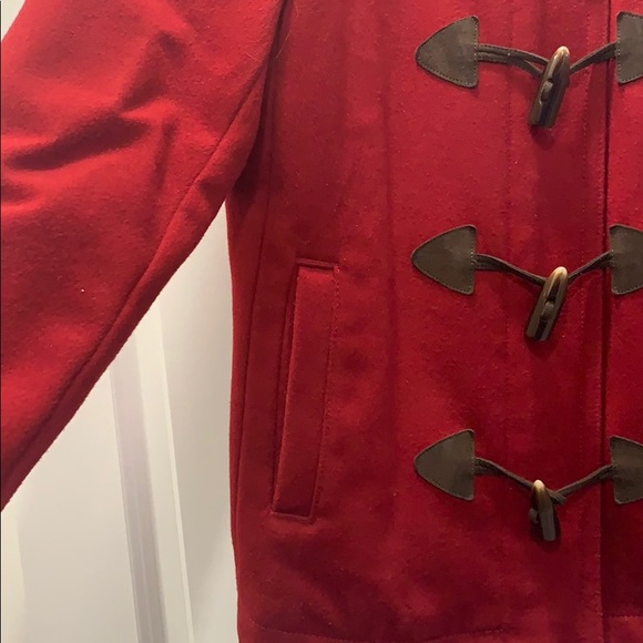 Gap red pea coat size medium - Picture 5 of 11